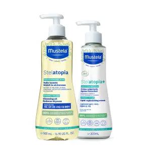 [온가족 겨울철 극강보습] 무스텔라 스텔라토피아 2종(클렌징오일+크림)