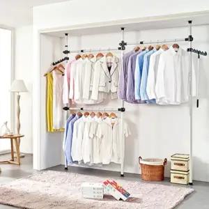 upgrade 3단 행거 38mm 고정식 스탠드 다용도 옷행거