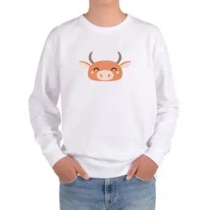 기모맨투맨 소띠 농사 소의뿔 12지신 디자인 EoG1+5Wqb