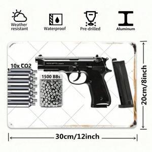 시간에 구애받지 않는 매력과 정밀 사격 - 베레타 92FS CO2 BB 권총 세트 금속 틴