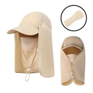 안면 마스크 겸용 썬캡베이지 G