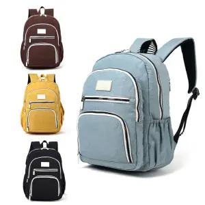 DK44 가볍고 캐주얼 4계절 백팩 학생 여성 배낭 여행 RPW8+9Kob