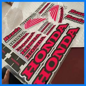 혼다 오토바이 레이싱 헬멧에 적합한 신차 반사 스티커, 테일박스 수정 스티커, 방수 장식 데칼