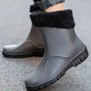 기모 레인부츠 사계절 탈부착 기모 장화 장마 농사 ApQ9+6tCy