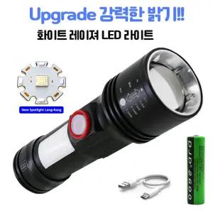 WhiteLaser LED COB 충전식 후레쉬 SY2111W 30X35X135 in-412455LED랜턴 써치 써등 서라이트 손전등 줌라이