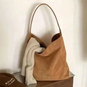 스웨이드 빅 숄더백 여성 쇼퍼백 큰가방 rsf3+5KVt