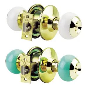 -원통형 도어록 3300초이스 백색 (1EA)문손잡이 디자인 인테리어 부속품 고리 도어락 도어