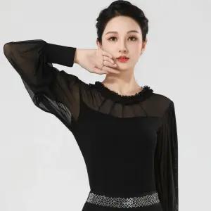 라인 여성 댄스상의 방송 사교 모던 댄스복 라틴 공연 무대의상