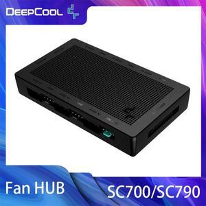DeepCool 팬 허브 PWM 5V 3핀 ARGB 자기 매력 분배기 SATA 전원 제어 마더보드 연결