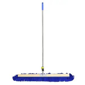 크린메이트 원터치 극세사 밀걸레 90cm 세트 블루 1개