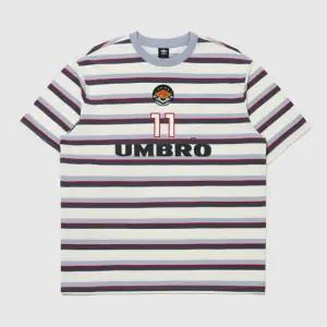 HBL 네오 브릿 스트라이프 반팔 티셔츠 BLUE BLIZZARD UR121CRS22 BBD0