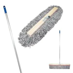 국산 색사밀 마포 60cm 고급알루미늄봉150cm세트 대형걸레 밀대걸레 체육관걸레 바닥청소