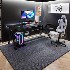 긁힘 의자깔개 컴퓨터의자 방지 신축성 바닥 카페트 깔개 그레이 5 5mm 논슬립