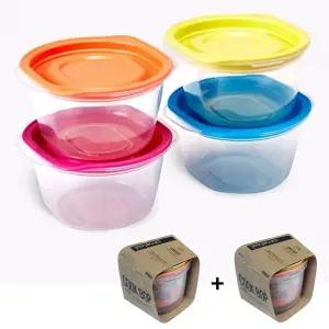 씨밀렉스 전자렌지용 쿡밥 4세트 냉동밥그릇 보관용기 즉석밥 도시락