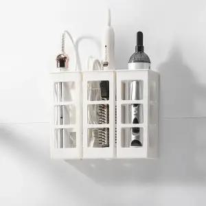 헤어고데기 욕실 수납함 고데기선반 욕실수납함 욕실정리 방열거치대