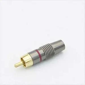 [알티피아]컨넥터 커넥터-RCA 수 Male 메탈 골드 Gray 제작용-WD3F77D