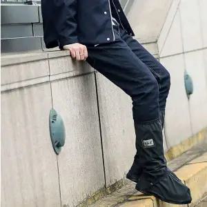 오토바이 레인 커버 슈즈핑 가림막 S블랙