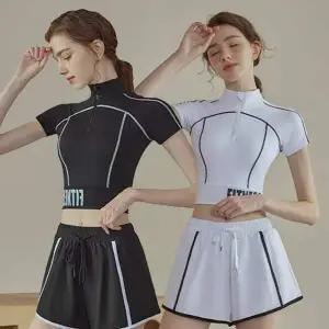 [콩심팥심]크롭탑 여성 헬스 요가복 런닝탑