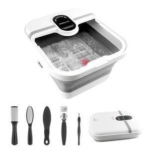 열이 있는 티펜 콜라퍼블 풋 스파 목욕 마사지기, 거품이 페디큐어 / 타이머 온도 조절, 집, 사무실, 휴식 및 스트레스 해소를 위한 발 흡수 욕조, 남녀 선물하기