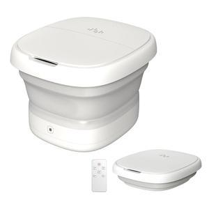 물과 전기 분리 시스템이 포함된 접이식 발 스파 마사지, 3단계 온도 조절 기능이 있는 목욕, 버블, 리모컨, 빨간불, 타이머 및 4세트 비전기 마사지