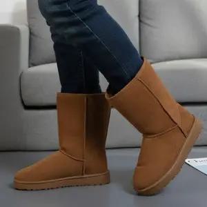 남성 기모 미들 부츠 겨울 방한용 부츠