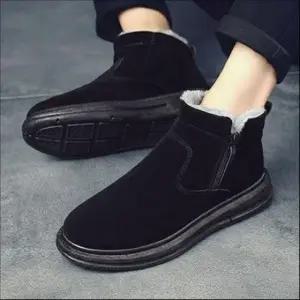 남성 스웨이드 기모 방한부츠 겨울 워커