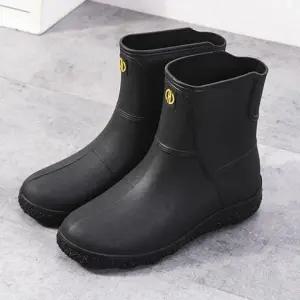 남자 레인부츠 숏 방수 앵클 장화 장마
