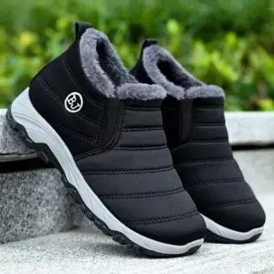남성 방한화 겨울 부츠 패딩 가죽 신발