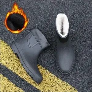 남성 기모 겨울 장화 레인부츠 탈부착형