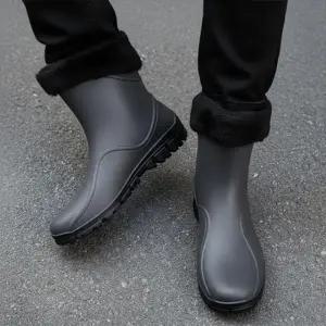 남자 장화 작업화 방한화 기모 밭일부츠