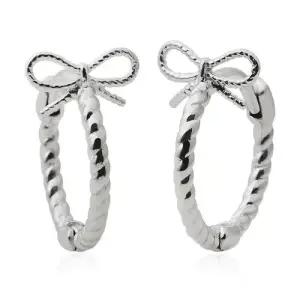 92.5 SILVER 리본 링 귀걸이 WFG2G24