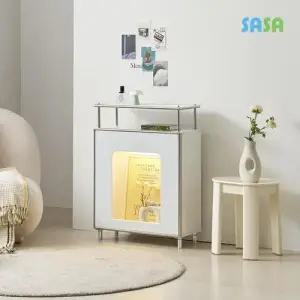 사사가구 포비 E0 미드센츄리 600 벽난로장식장