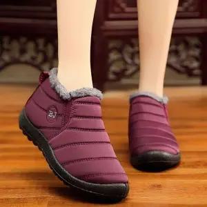 기모 털슬립온 겨울 남녀공용 패딩 신발