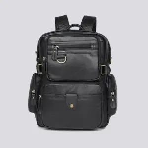 대학생 캐주얼 가죽 백팩 남자용 책가방