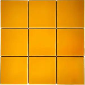 세라믹 타일 9종 세트 3.94 x 솔리드 컬러 다재다능하고 오래 지속되는 벽과 바닥 장식 백스플래시 주방