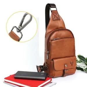 ( )소가죽 M31 슬링백 남녀 바디크로스백 여행 보조가방