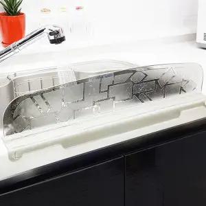 싱크대물막이 물튀김방지 커버 씽크 물튐 PVC 가림막