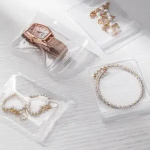 ( )주얼리 미니 지퍼백 6x8cm 투명 보관 파우치 변색 방지 귀걸이 반지 소분 정리