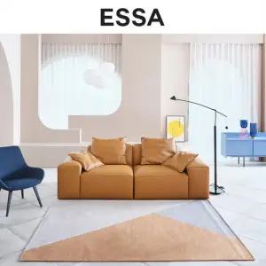 버틀러 3인 베티버 소가죽 소파