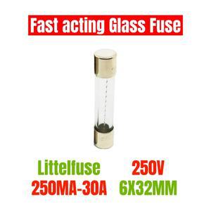 312 LF 고속 블로우 액팅 유리 퓨즈 6x30 6x32mm 250V 0.5A 1A 2A 3A 4A 6A 7A 8A 5 개