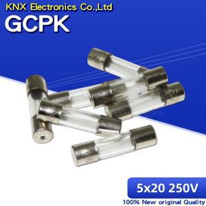 유리 퓨즈 튜브 250V 0.1A  25A 5x20 하이 퀄리티 0.2A 1A 3.15A 4A 6A 10 개