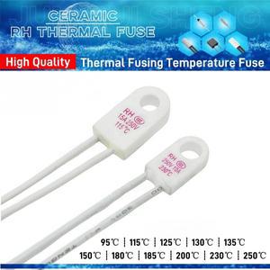 5PCS 세라믹 온도 퓨즈 RH 10A 15A 250V 컷오프 TF 95 115 125 130 135 150 180 185 200 230 C 가용성