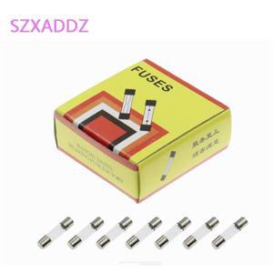 100개 5x20mm 고속 블로우 유리관 퓨즈 0.25A 1A 2A 3A 3.15A 4A 5A 6A 7A 8A 250V