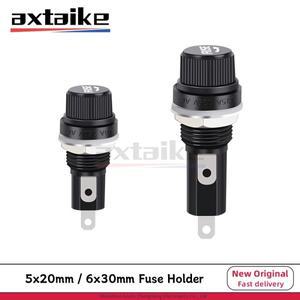 자동차 퓨즈 보험 파이프 시트 패널 장착 홀더 BLX-1 5x20mm 6x30mm 10A 125V 250V AC 10 개