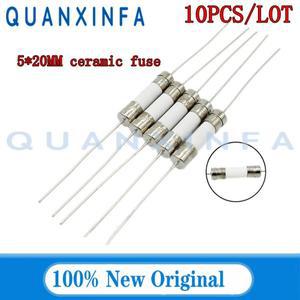 10개 5x20MM 고속 작동 세라믹 퓨즈 튜브 5x20 250V 1A 2A 3.15A 4A 5A 6.3A 8A 12.5A 30A 롱 니들