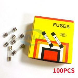 100PCS 6x30MM 유리 안전 튜브 퓨즈 250V 0.1A 1A 2A 3A 3.15A 4A 5A 6A 7A 8A 고속 블로우 6x30mm
