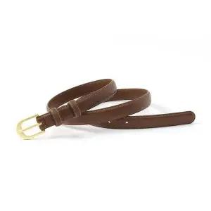 [골드스마일]TBZ 브라운 소가죽 여성 포인트 벨트 S-3 정장바지벨트