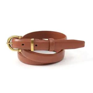 [알티피아]TBZ 카멜 소가죽 여성 포인트 벨트 S-1 원피스벨트 허리띠