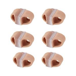 겹치는 여성 남성을 위한 Gosknor 6pcs 실리콘 발가락 분리기, 발용 루프 2개가 있는 2사이즈 컬링 빅 스페이서 교정기, 해머 스트레이트너 스플린트