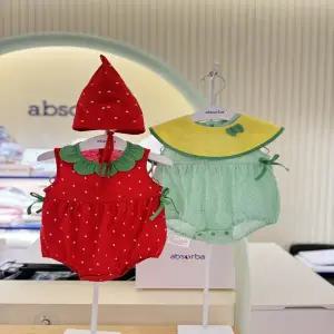 (압소바) 26SS트로이(모자)키키(턱받이)바디슈트 2벌세트 B2A1310681